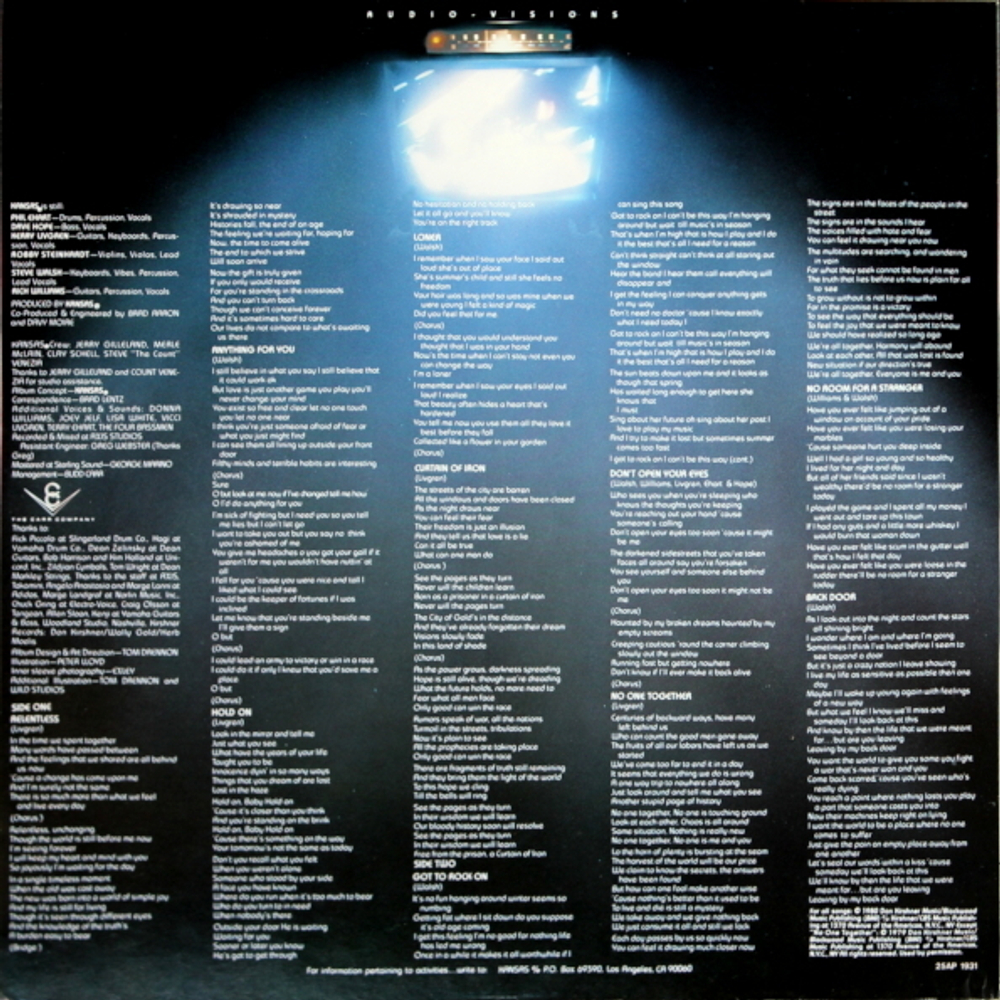 Kansas / Audio-Visions (LP)