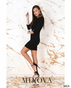 Платье 8621-черный Minova