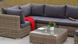 "Лунго" журнальный столик плетеный, цвет соломенный