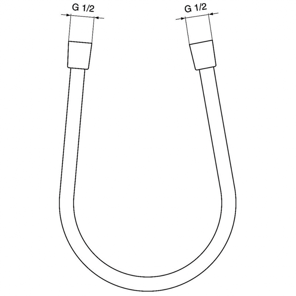 Пластиковый шланг для душа 1750 мм M1/2“xM1/2“ Ideal Standard IDEALFLEX A4109A2