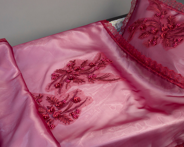 Комплект ритуальный "Сакура" бордовая