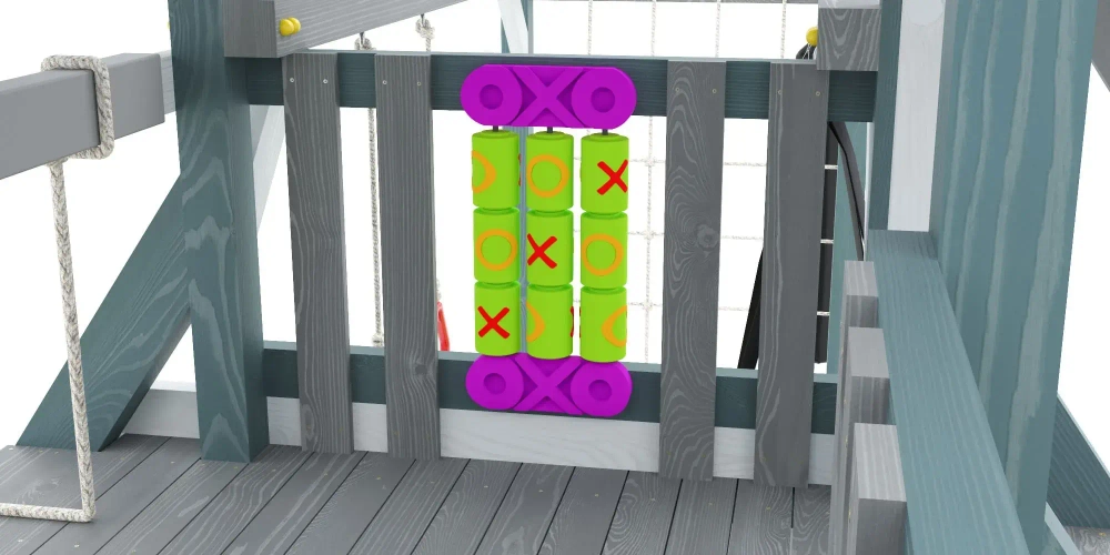 Деревянный игровой комплекс Савушка Lux - 9 COMFORT (Индиго)