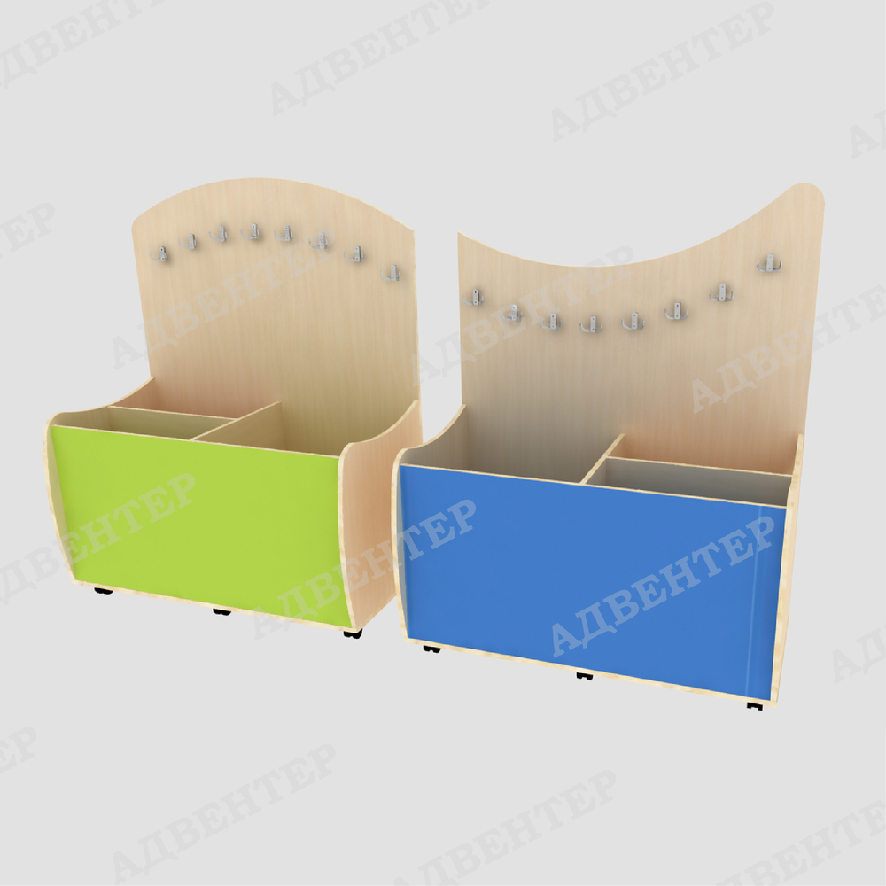 Комплект мобильных стеллажей СПОРТИВНЫЙ УГОЛОК