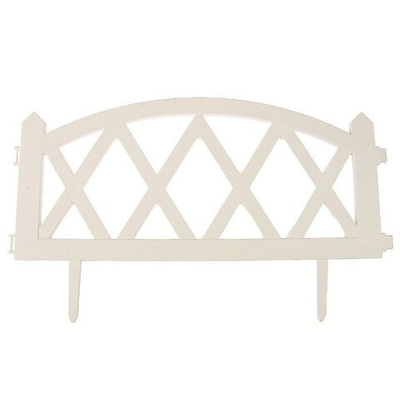 Белое декоративное ограждение MODERN (58х35 см) - 4 секции (Цвет: белый)