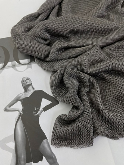 СЕРЫЙ - Металлизированная вязка (1177 Маша П) УЦЕНКА!