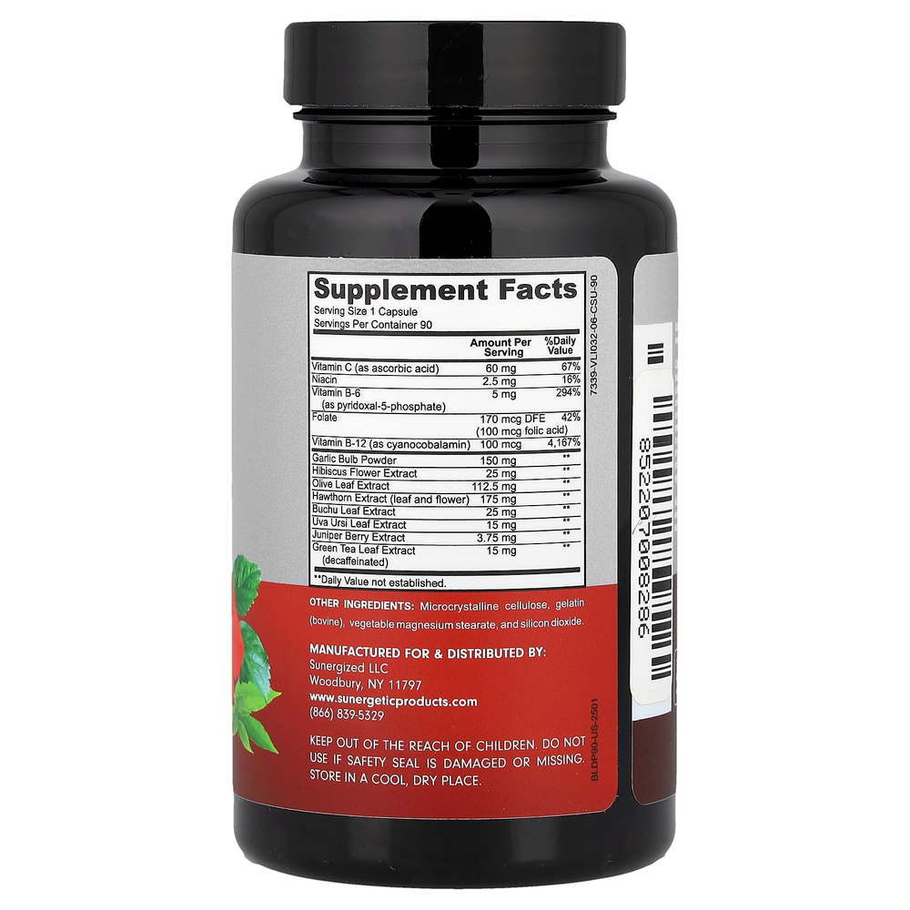 Sunergetic, Поддержка артериального давления`` 90 капсул