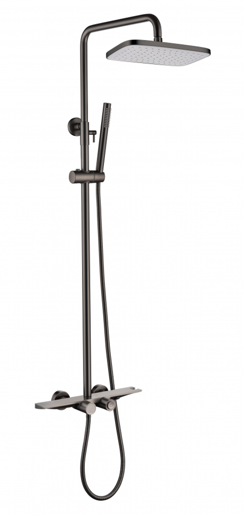 Душевая система с термостатом Grocenberg  GB7038BG Графит