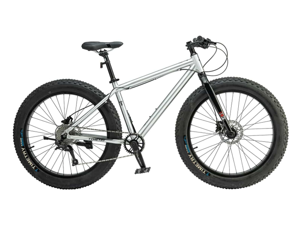 Велосипед 26" TIMETRY TT288 9 ск. серебристый Фэтбайк