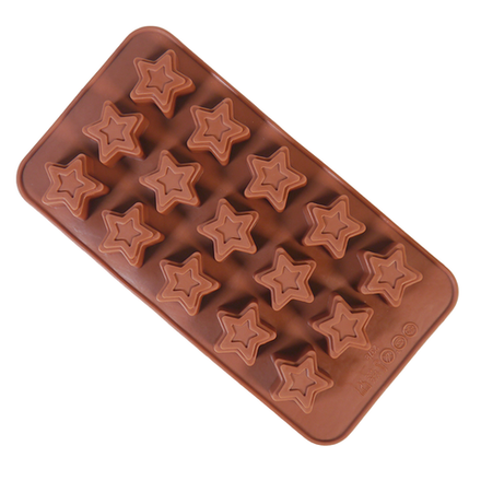 Форма силиконовая для шоколада «Звездное небо» 20*10см, 15 ячеек
