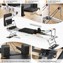 Стол для пилатеса (реформер) DFC с деревянными вставками