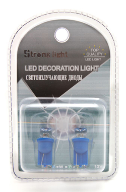 Светодиод W5W (blue конус) 9,5-8 CSL-2028 KING CSL-2028