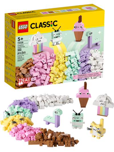 Конструктор Лего Классик Творческое пастельное веселье 11028 | LEGO Classic Creative Pastel Fun | набор 333 детали 5+
