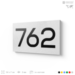 Номер на дверь 762, табличка на дверь для офиса, квартиры, кабинета, аудитории, склада, белая 120х70 мм, Айдентика Технолоджи