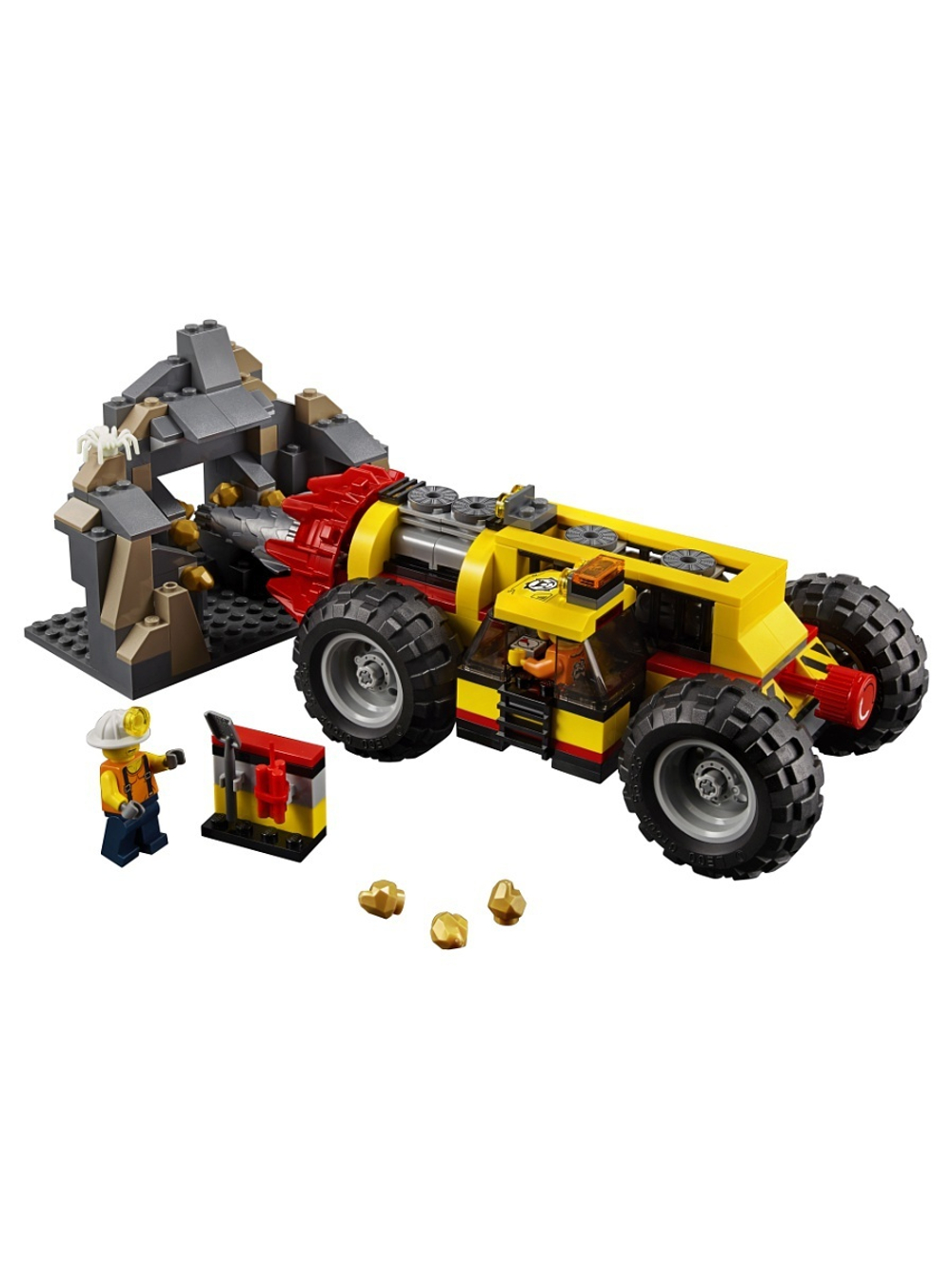 LEGO City: Тяжелый бур для горных работ 60186 — Mining Heavy Driller — Лего Сити Город