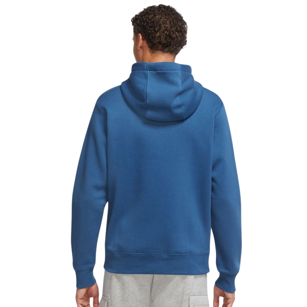 Мужская кофта теннисная Nike Swoosh M Club Hoodie FZ BB - dark marina blue/dark marina blue/white