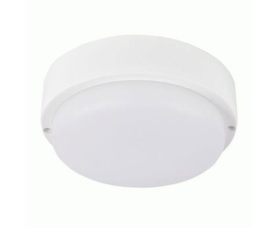 Светильник ЖКХ с датчиком движения 12Вт 6000К(Холодный свет) 1200Лм IP65 , потолочный, с оптико-микроволновым датчиком , реагирует только В ТЕМНОТЕ!