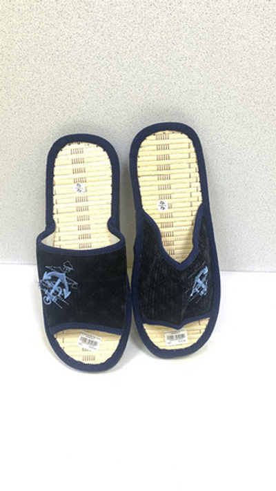 Тапочки муж откр. носок бамбук ZK-3