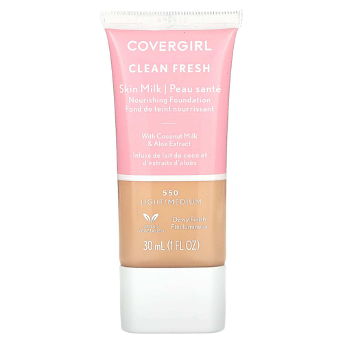 Covergirl, Clean Fresh, питательный тональный крем для кожи, тон 550 светлый/средний, 30 мл (1 жидк. унция)