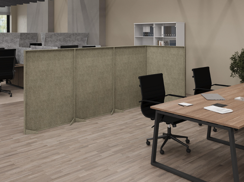 Напольная прямая перегородка VE.NPP-100.14 AK04 Акустикс (AcustiX)