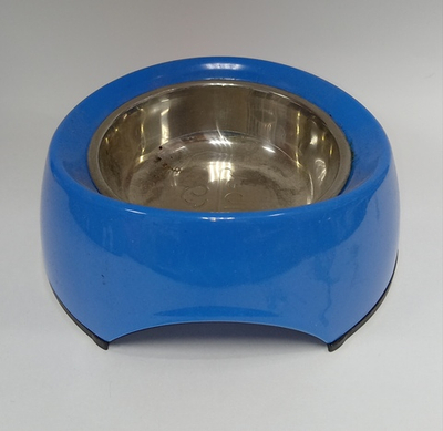 SuperPet синяя металлическая миска с нержавеющей чашкой