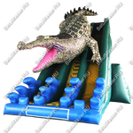 Надувная горка "Крокодил" 10*8*10 м