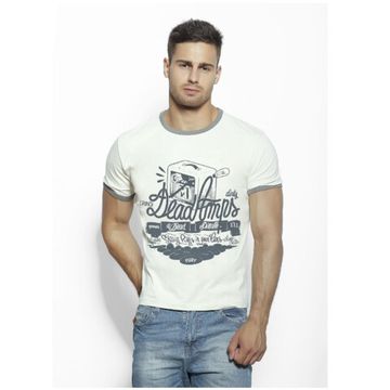 Футболка мужская бежевая с принтом Scandaloso 0503336m-EP