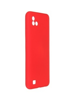 Накладка Realme C20/C11 силикон матовый красный Zibelino