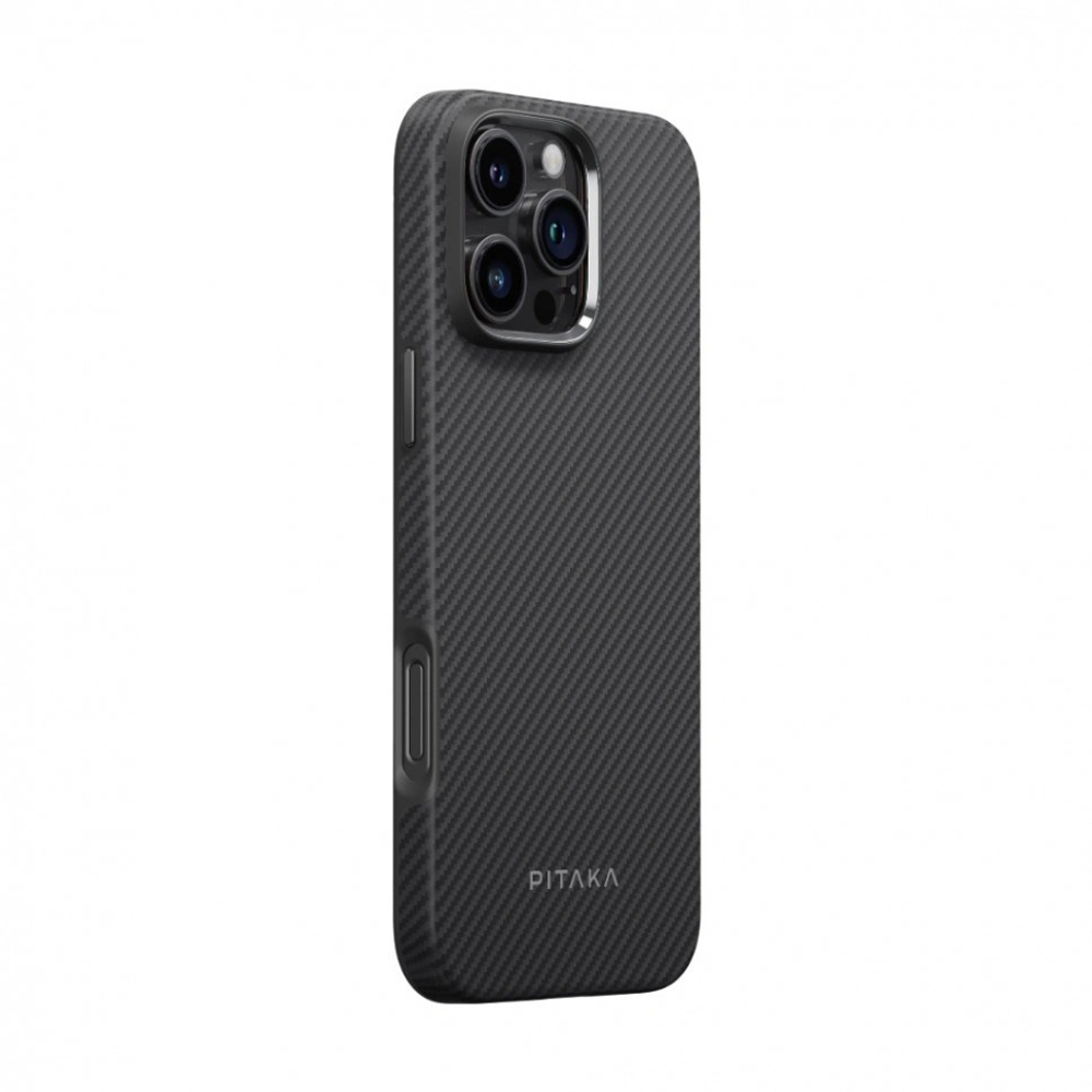 Накладка Pitaka для iPhone 16 Pro Max Military-Grade Protective Case, Black/Gray (KI1601PMPA)
