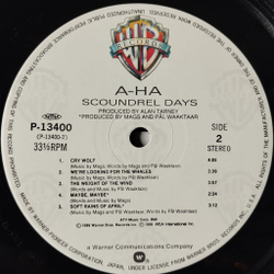 Винтажная виниловая пластинка LP A-ha Scoundrel Days (Japan 1986) (Obi, Stickers) Cry Wolf