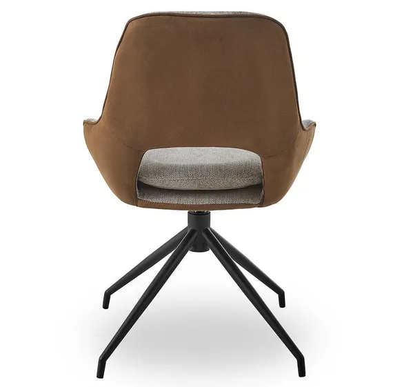 Крутящийся стул Tess бежевый с коричневым