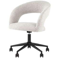 Офисный стул Mia, светло-серое букле