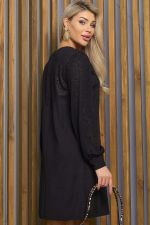 Платье Игра на контрасте (черное) П12642-1 LT Collection
