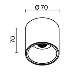 Потолочный светильник Technical C064CL-L12B4K-D