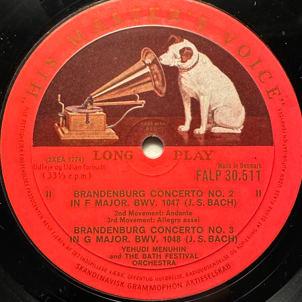 Бах - Бранденбургские концерты №1, № 2, №3 (Дания)