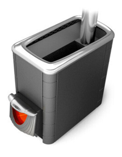 Печь банная Тунгуска XXL 2013 Inox ДН КТК антрацит