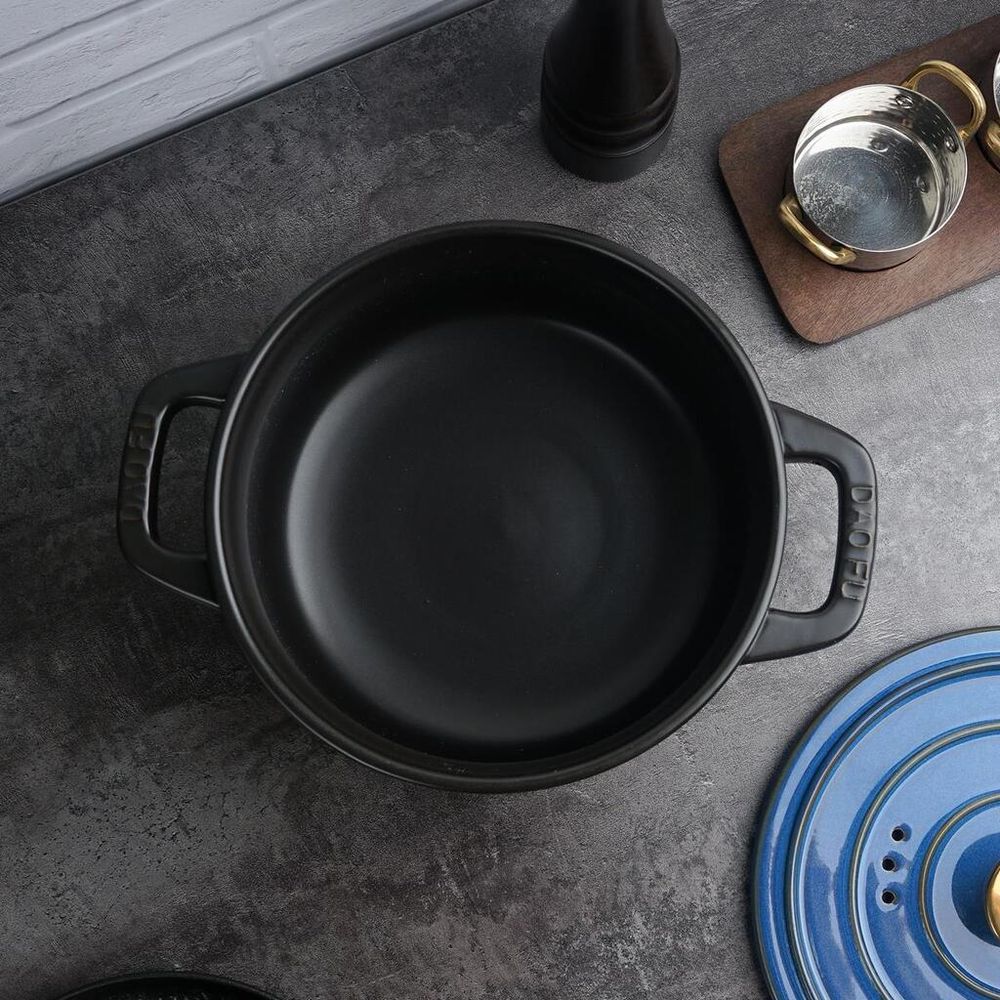 Кастрюля 4,5 л, 22/15,5*17,5 см с крышкой керамическая Style Buffet New Kitchen P.L. Proff Cuisine