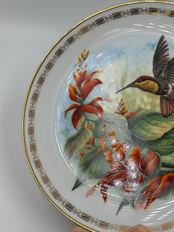 Декоративная тарелка The Hamilton Collection, Ruby Topaz Hummingbird