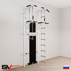 Шведская стенка Sv Sport усиленная 689 (Турник стандарт/Брусья/Скамья/Лестница/Трапеция)