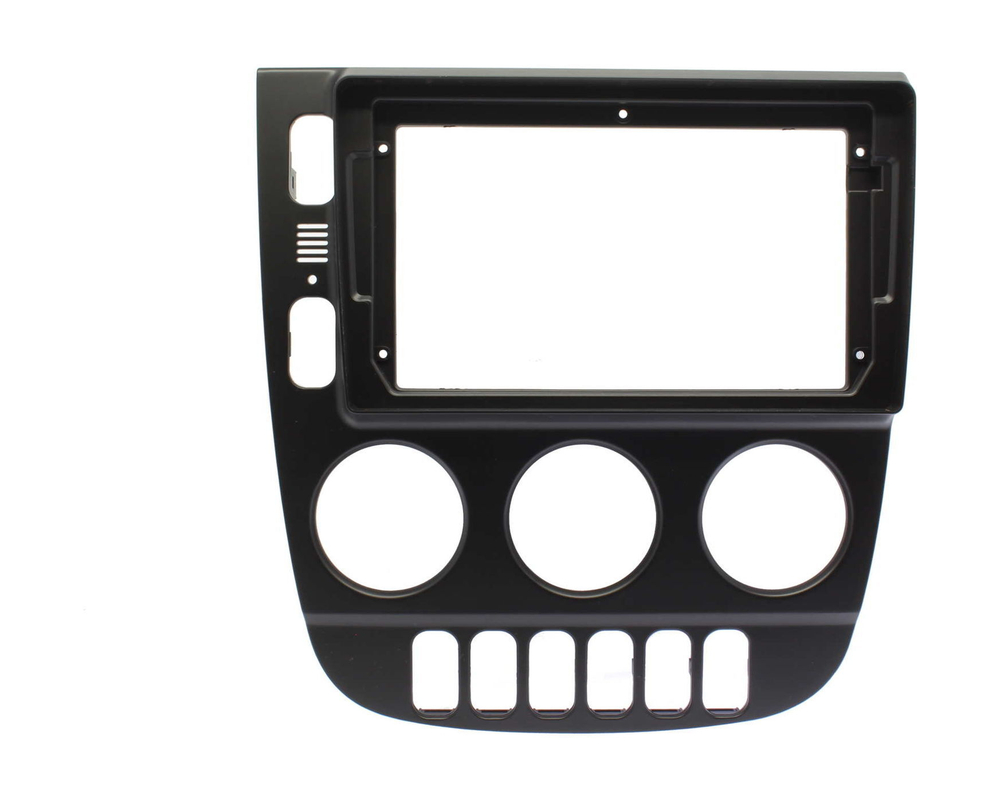 Комплект рамки с разъёмами 9"+can Mercedes-Benz ML W163 2001-2005 рестайлинг (климат) черная - Car-Smart 9649F2B