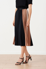 4869 Юбка женская (черный/бежевый/молочный)