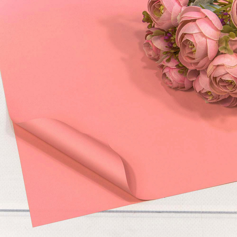 Пленка В листах 20 шт 60 х 60 см "Корейская" Розовый-2339 (Розовый)