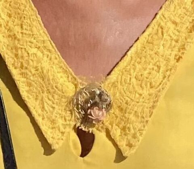 Ткань натуральный шелк 100% в кружевном полотне (Италия) ш-85см цена за 0,5м