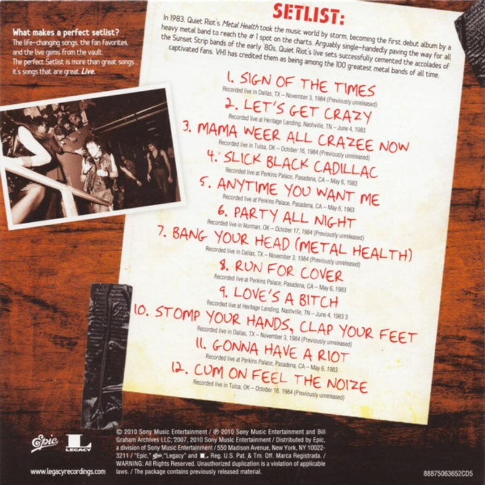Quiet Riot / Original Album Classics (5CD)