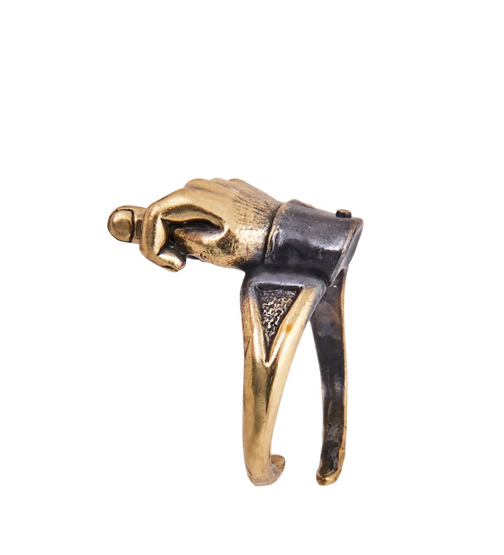 AM-3893 Кольцо «Кукиш» (латунь)