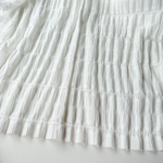 Батист Воздушный с горизонтальными полосками Молочный