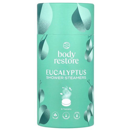Body Restore, Пароварки для душа, эвкалипт, 6 таблеток, 5,3 унции