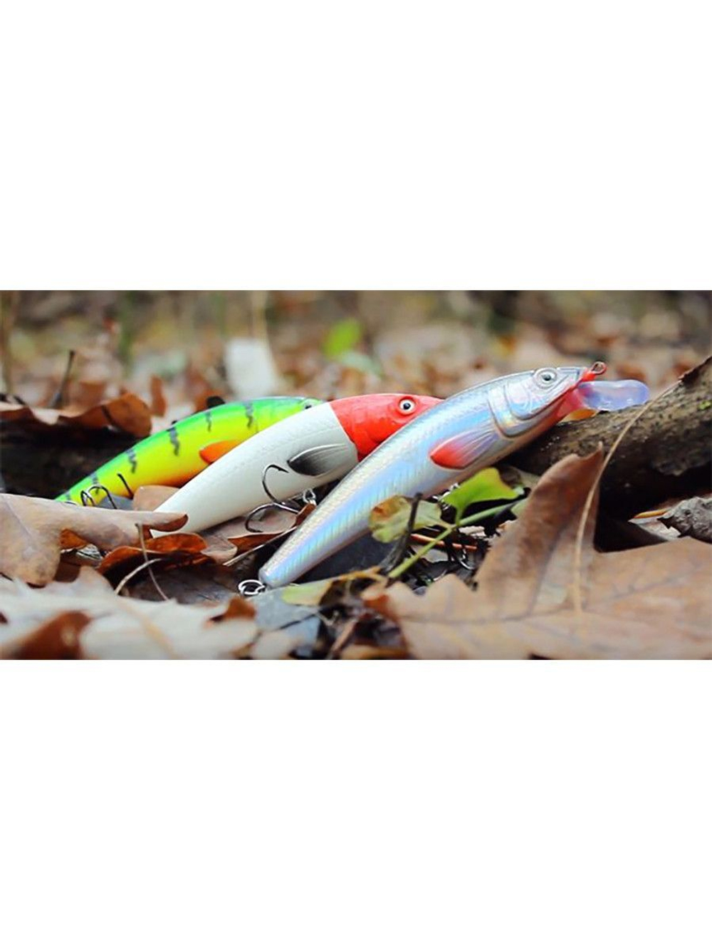 Воблер Минноу M-33 100mm, цвет 048 (окунь), 1 штука