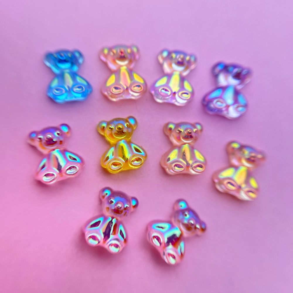 Zoo nail Фигурки объемные для дизайна Медвежата, 1810, 10шт