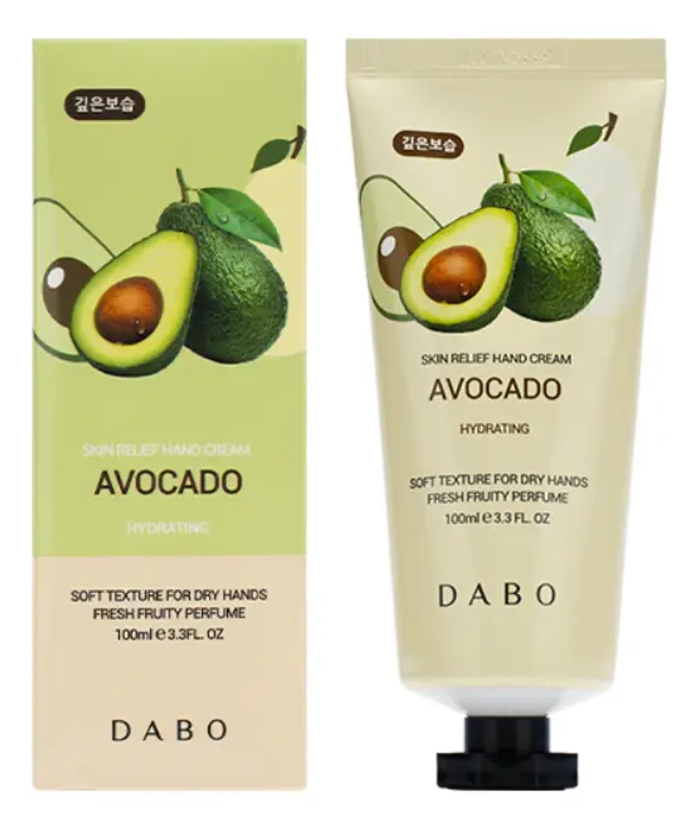 Крем для рук с экстрактом авокадо DABO Skin Relief Hand Cream Avocado 100 мл