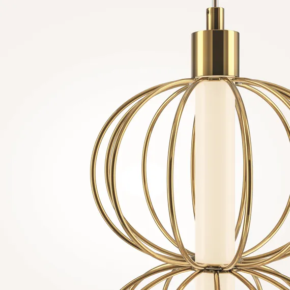 Подвесной светильник Золотая клетка / Golden Cage 3000К 17Вт Maytoni mod216pl-l10g3k